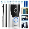 WiFi Video Doorbell Wireless Door Bell 720P HD WiFi Security Camera with Two-way Talk PIR Motion - White