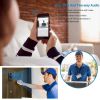 WiFi Video Doorbell Wireless Door Bell 720P HD WiFi Security Camera - Black