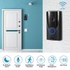 WiFi Video Doorbell Wireless Door Bell 720P HD WiFi Security Camera - Black
