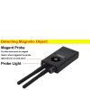 G528B Radio Detector; Multi-Functional Full-Range RF Wireless Signal Radio Detector 1MHz-8GHz Range Adjustable Sensitivity - black