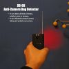 XB68 Details About Wireless RF GPS Signal Detector GSM Bug Detector Hidden Pinhole Lens Finder - black