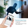 WiFi Video Doorbell Wireless Door Bell 720P HD WiFi Security Camera - Black