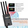 G618 Three Antennas Professional Radio Frequency Detection Device Gsm GPS RF Signal Detector Anti Wiretapping Wireless Camera Detects - black