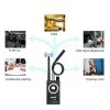 K18;  Mini RF Signal/Magnet Detector;  1MHz-12GMHz;  Anti-Sniffer; Anti-Tracker;  Camera Lens Detector - black