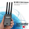 G618 Three Antennas Professional Radio Frequency Detection Device Gsm GPS RF Signal Detector Anti Wiretapping Wireless Camera Detects - black