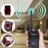 G318 Bug Detector Anti Spy Amplification Signal Detector Bug Camera Wireless Detectors GPS RF Scanner Finder - black